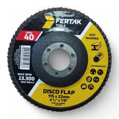 DISCO FLAP G.40 4.1/2x7/8 FERTAK